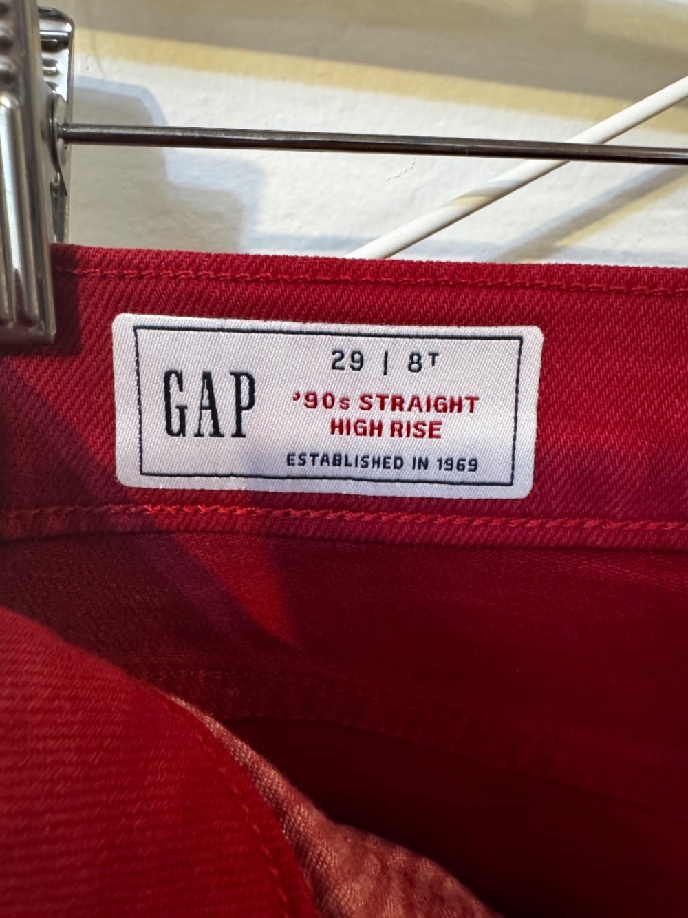 Gap Red Jeans - Straight Leg - Picture 3 of 6